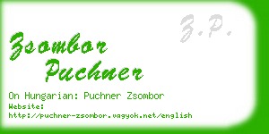 zsombor puchner business card